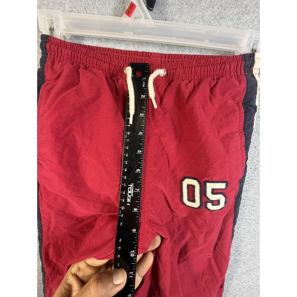 Gymboree Tracksuit Set Kids 6 Red Baseball 05 Jacket Pants Striped Athletic